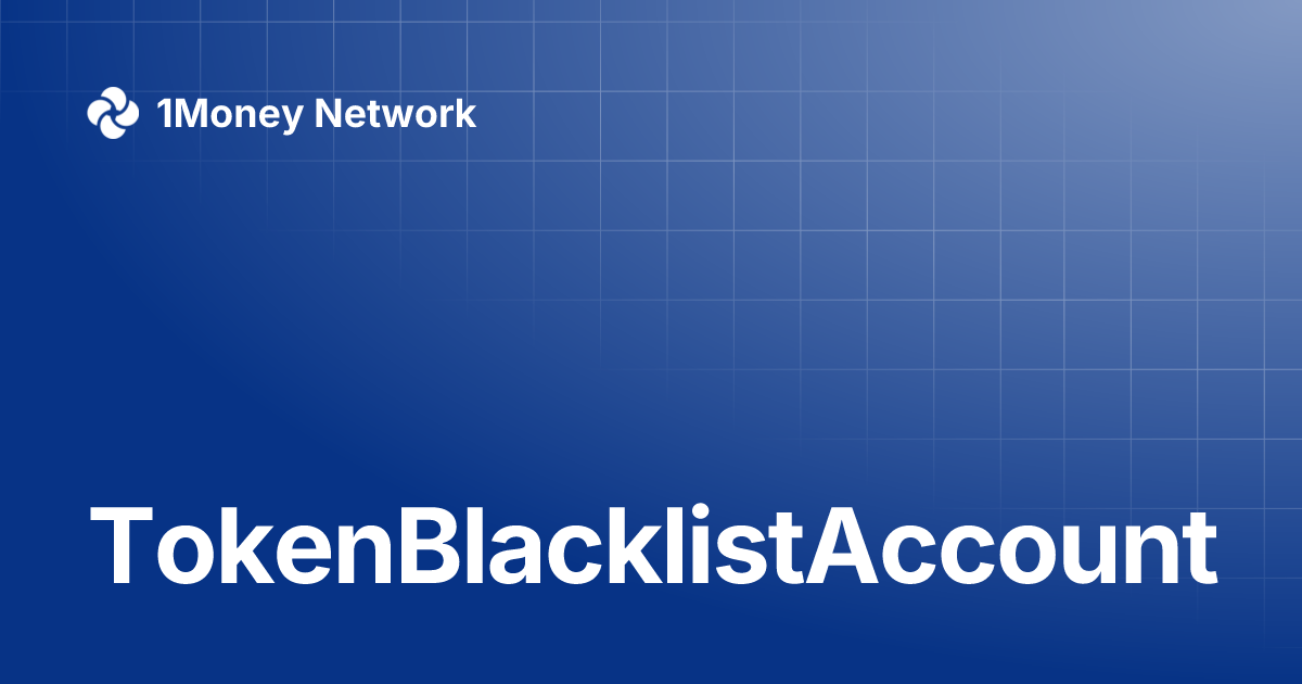 tokenblacklistaccount-1money-network